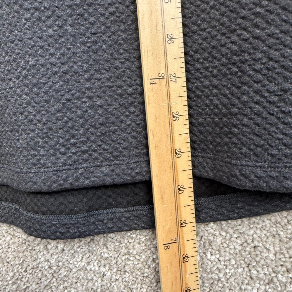Lululemon At Ease Crewneck Sweatshirt Mens XL Heathered Black Textured Grey - Picture 5 of 6